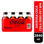 Bebida Gaseosa Coca Cola zero 8 pack - 2840 ml