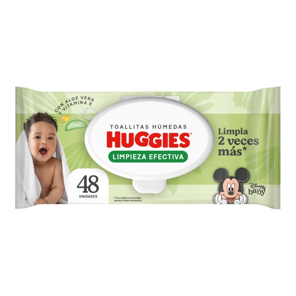 41003_05.jpg Toallas Húmedas Huggies Limpieza Efectiva - 48 Unidades - Image 1