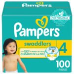 Pañales Pampers Swaddlers Talla 4, 10-17kg - 100Uds