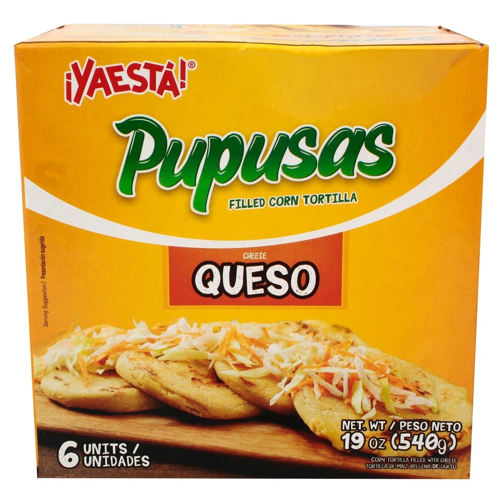 51546-05.jpg Pupusas Ya Está de queso congeladas - 540 g - Image 1
