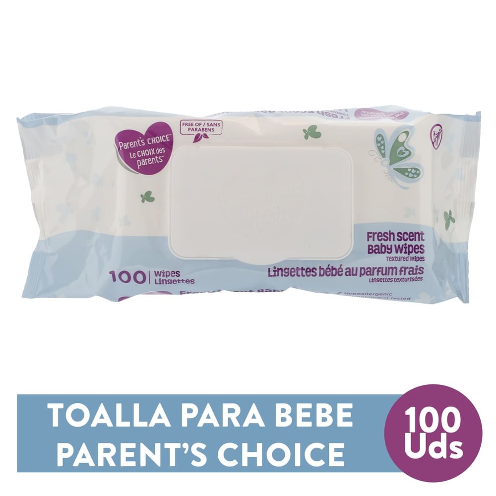 54281_04.jpg Toallitas Humedas Para Bebe Marca Parents Choice Para Bebé Con Aroma - 100 Unidades - Image 1