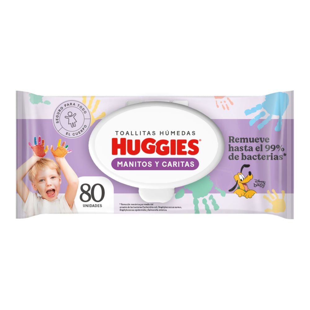 59817_05.jpg Toallas Húmedas Huggies Manitos y Carita - 80 Unidades - Image 1