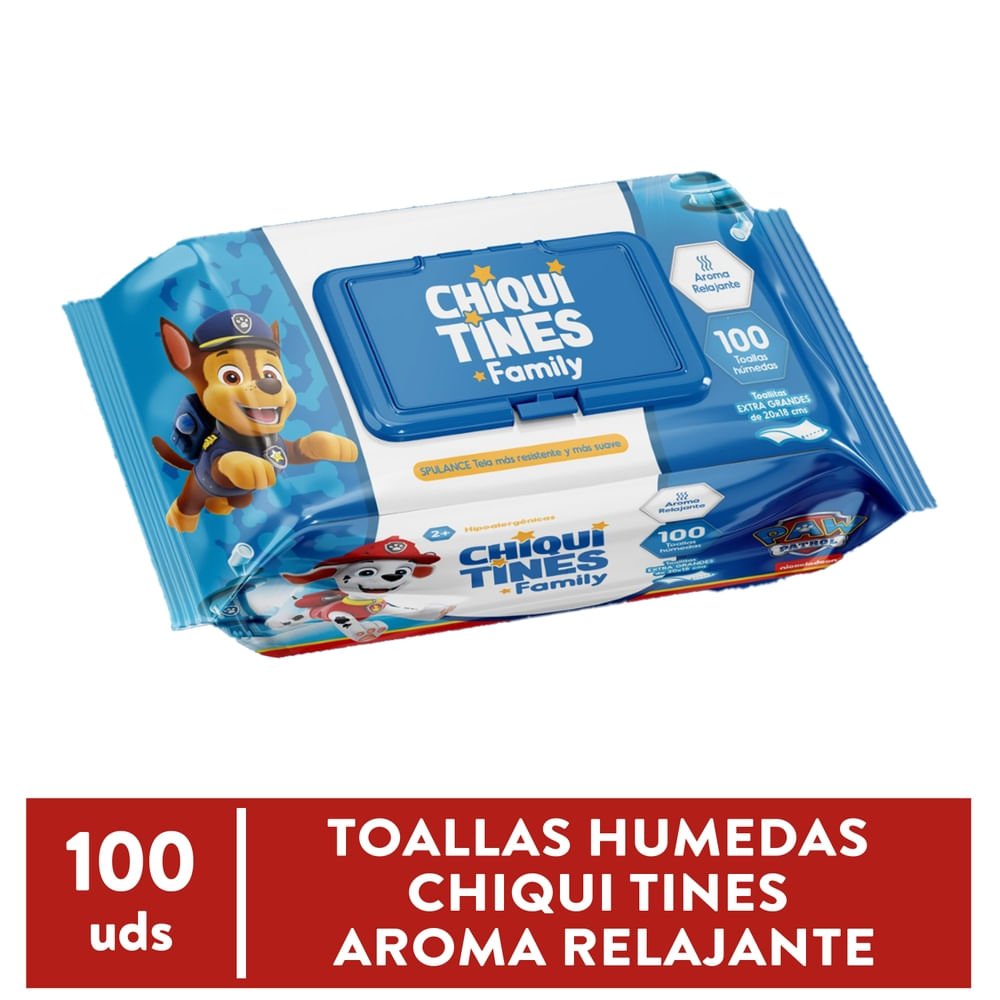 60670_04.jpg Toallas humedas Chiqui Tines, aroma relajante -100 uds - Image 1
