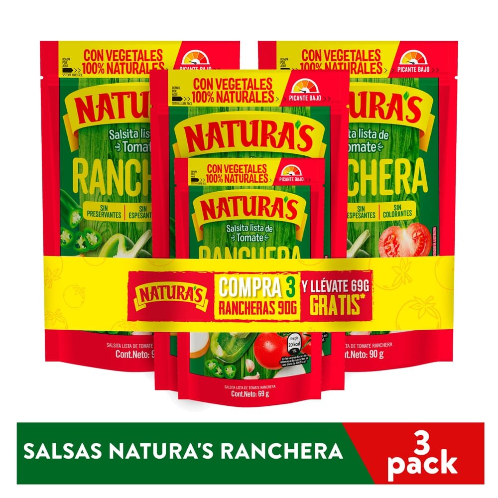 69289_05.jpg Salsa Natura Ranchera en Frasco - 3 Pzas - Image 1