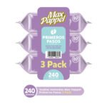 Toallitas Humedas Max Pappel Primeros pasos 3 pack - 240 uds