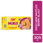 Waffles Kelloggs Eggo Berry Blast Minis - 305 g