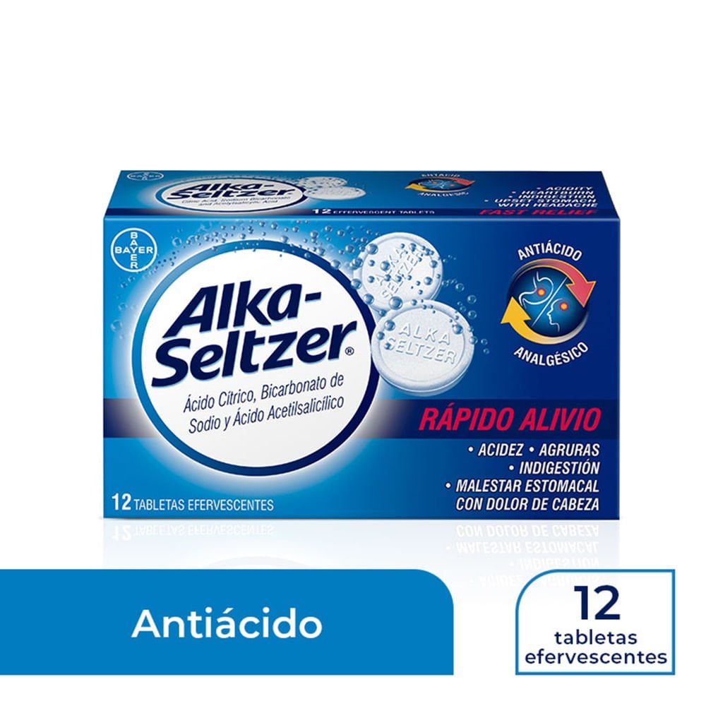 900_05.jpg Alka Seltzer Regular caja 12 tabletas - Precio indicado por caja - Image 1