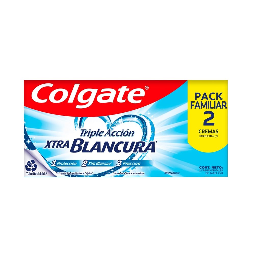 91688_05.jpg Pasta Dental Colgate Triple Acción Xtra Blancura 2 pack - 280 ml - Image 1