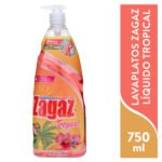 Lavaplatos Zagaz líquido tropical -750 ml