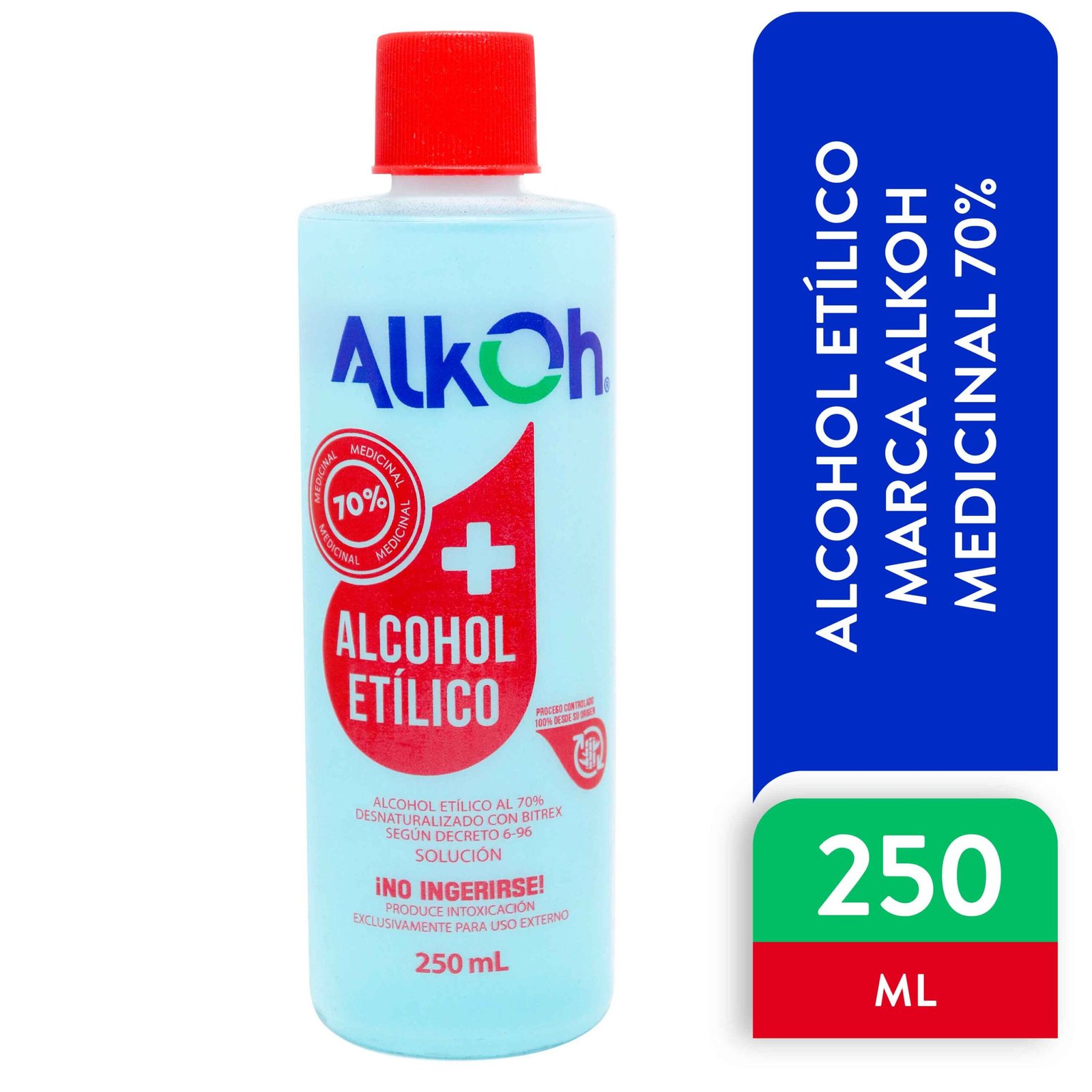 Alcohol-Et-lico-Marca-Alkoh-Medicinal-70-250ml-4-27201.jpg Alcohol Etílico Alkoh Medicinal 70% - 250ml - Image 1