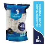 Camarón crudo Gambore pelado y desvenado talla 51/60 - 1.36 kg