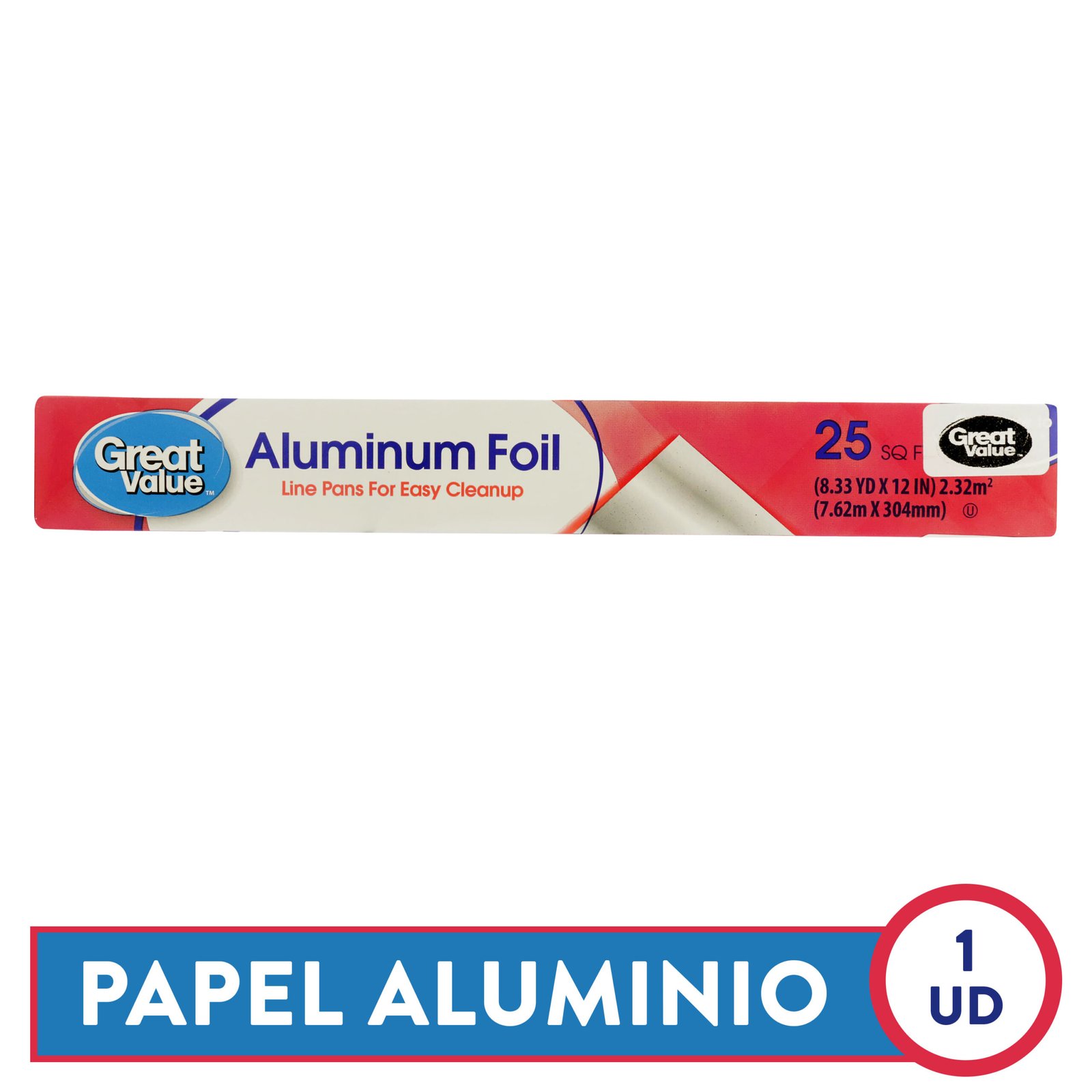 Papel-Aluminio-Great-Value-25-Pies-1-Unidad-5-7707.jpg Papel Aluminio Marca Great Value - 25 Pies Unidad - Image 1