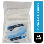 Tenedor Desechable Plasticos Supermax - 24 Unidades