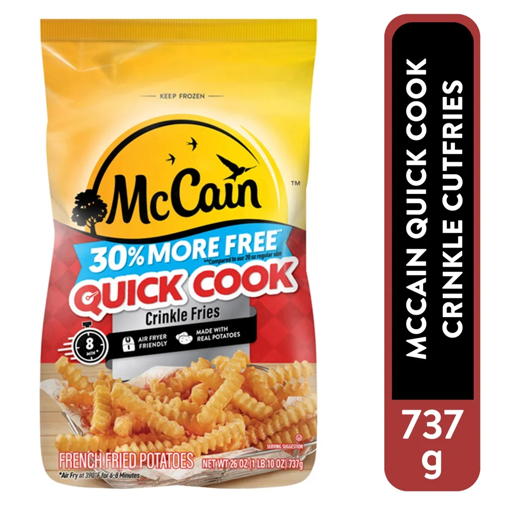 mccain-quick-cook-crinkle-cutfries-737-g-0072714009730.webp Mccain Quick Cook Crinkle Cutfries 737g - Image 1
