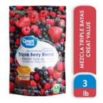 Mezcla Great Value Triple Bayas Congeladas 16 oz - 454 g