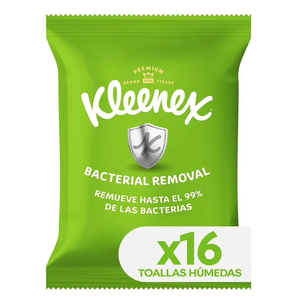 toallas-humedas-kleenex-bacterial-removal-16-unidades-7702425036901.webp Toallas húmedas Kleenex Bacterial Removal - 16 Unidades - Image 1